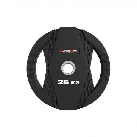 Диск олимпийский обрезиненный, с двумя хватами 20кг  UG2005С UltraGym