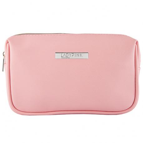 Косметичка BASIC must have прямоугольная розовая LADY PINK
