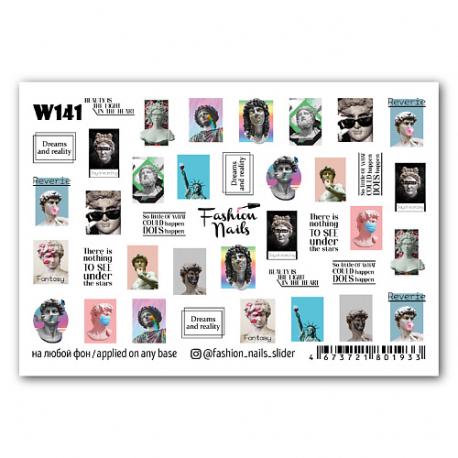 Слайдер дизайн для ногтей "Art Style" FASHION NAILS