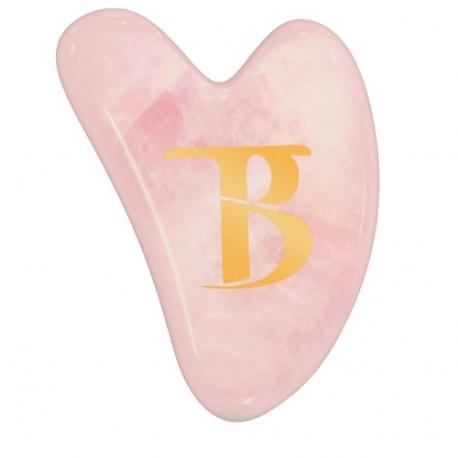 Кварцевый скребок гуаша для массажа лица - камень массажер BLACKTOUCH