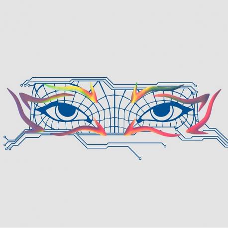 Наклейки для макияжа "CRYPTO" голографические INFLUENCE BEAUTY