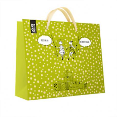 Подарочный пакет зеленый DOLCE MILK