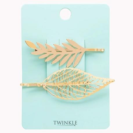 Заколки-невидимки для волос LEAVES TWINKLE