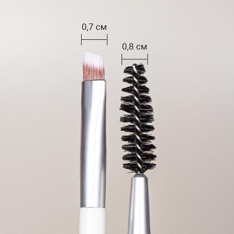 Кисть для бровей двусторонняя BROW BRUSH Landa Branda