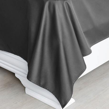 Антибактериальная простыня Antibacterial Bedsheet, 236х270 см. Цвет: «Серый космос» (графитовый), коллекция Diamond, евро SOFT SILVER