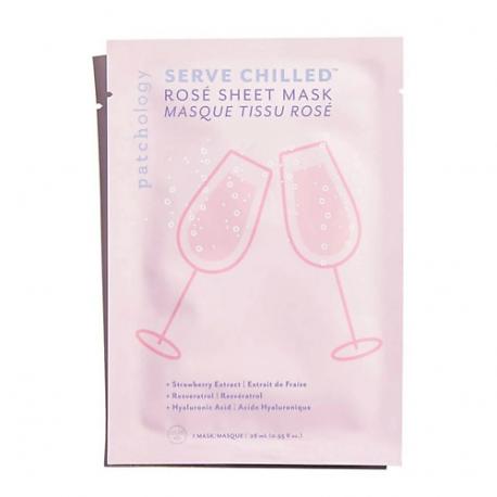 Освежающая и увлажняющая тканевая маска для сияния кожи Serve Chilled Rose Sheet Mask 112 Patchology