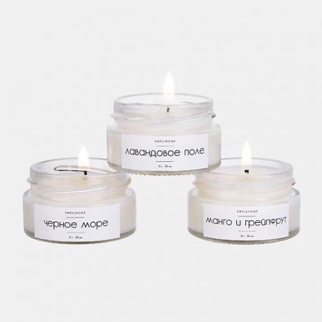 Свечи Ароматические для дома, Подарочный набор 150 SMELLHOME