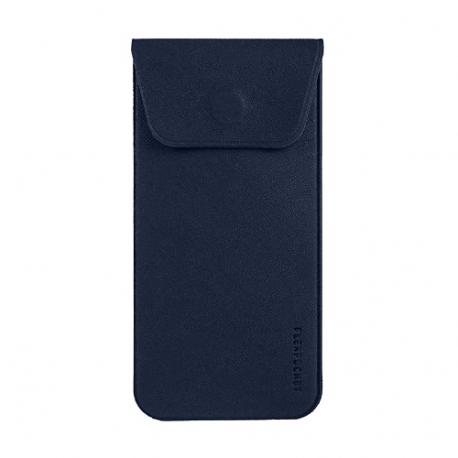 Футляр для ручек/очков  из экокожи Saffiano, на магните, цвет - желтый Flexpocket