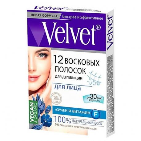 Восковые полоски для лица Velvet Compliment