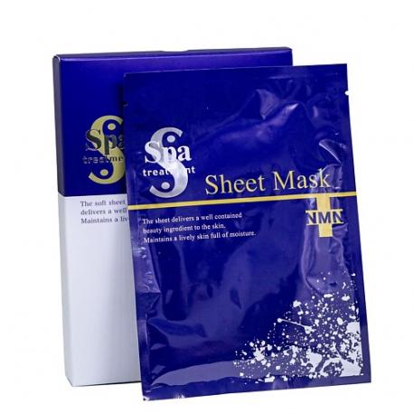 Антивозрастная маска для увлажнения с NMN и пептидами NMN Sheet Mask 84 SPA TREATMENT