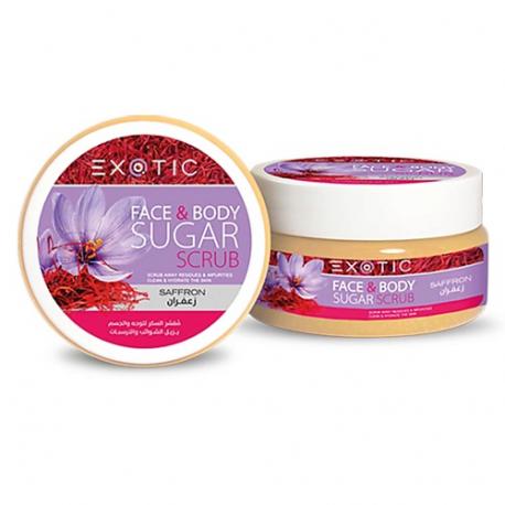 Сахарный скраб для лица и тела Saffron 300 EXOTICMOOD