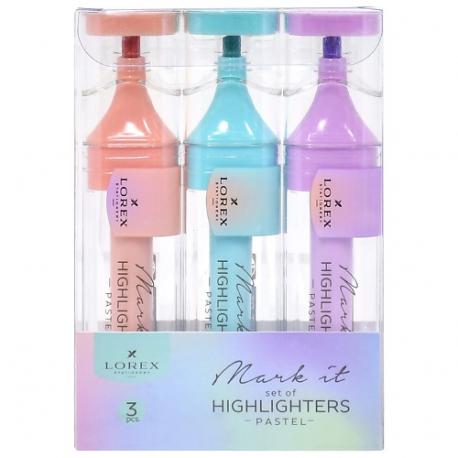 Текстовыделители  Mark it PASTEL пастельные LOREX
