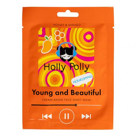 Тканевая маска для лица Young and Beautiful (Питающая) 22 Holly Polly
