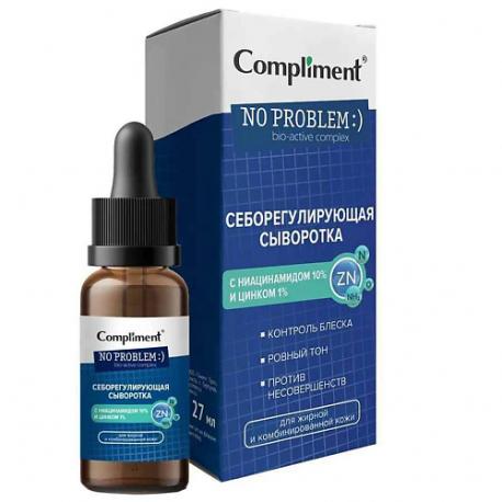 Себорегулирующая сыворотка для кожи с ниацинамидом и цинком No problem 27 Compliment