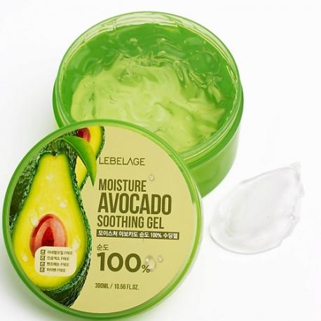 Soothing Gel Moisture Avocado 100% Гель для кожи Авокадо Увлажнение и питание 300 LEBELAGE