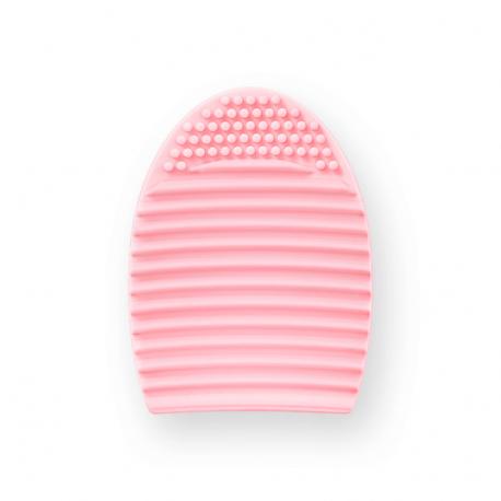 Силиконовый коврик для очистки кистей, "Овал" PINK FLASH