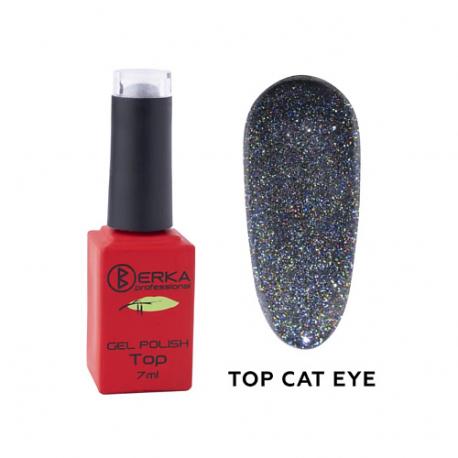 Верхнее покрытие для гель-лака Top Cat Eye 7 BERKA