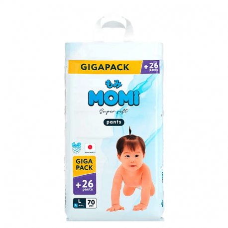 Подгузники-трусики "Comfort Care" размер L 9-14 кг giga pack упаковка Momi