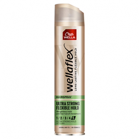 Лак для волос flex Эластичная укладка суперсильная фиксация 250 WELLA
