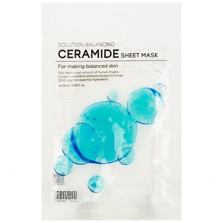 Маска для лица тканевая с керамидами Ceramide Sheet Mask 25 TENZERO
