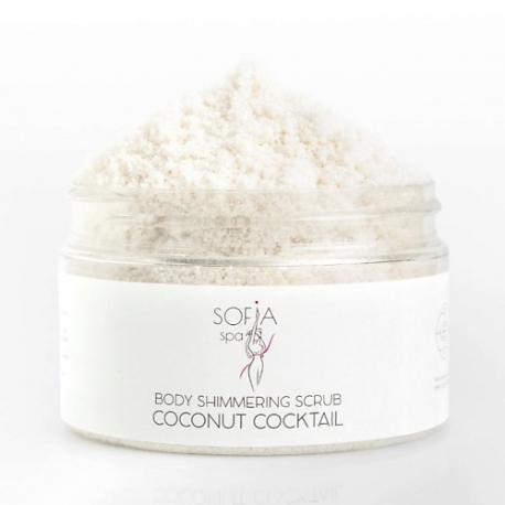 Скраб для тела мерцающий COCONUT COCTAIL 200 SOFIA SPA