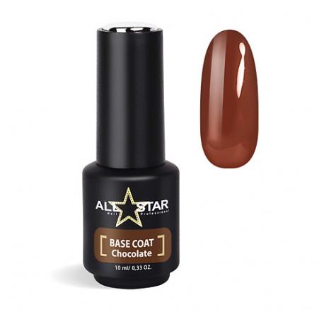 Пластичная цветная база для ногтей BASE COAT "Red" ALL STAR PROFESSIONAL