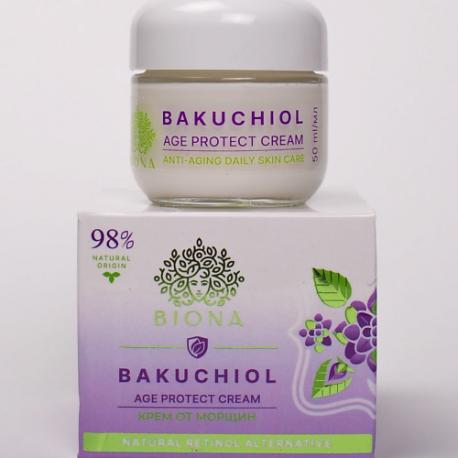 BAKUCHIOL  AGE PROTECT CREAМ  Крем для лица от морщин 50 Biona
