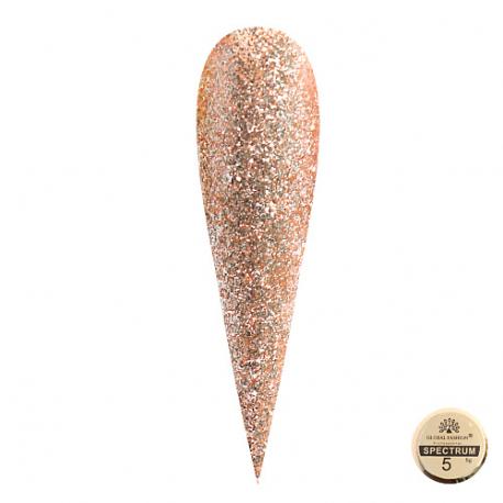 Гель краска металлическая с хлопьями Spectrum 01 Global Fashion