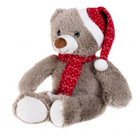 Мягкая игрушка Мишка в колпаке и шарфе, 35 см Gulliver