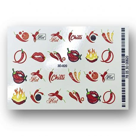 Слайдер дизайн для ногтей 3D 820 Anna Tkacheva