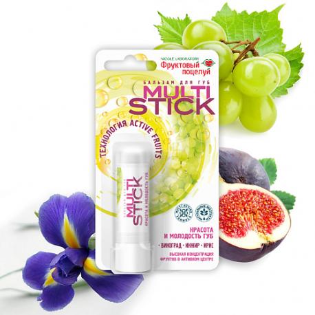 Бальзам для губ Multistick Красота и молодость губ ФРУКТОВЫЙ ПОЦЕЛУЙ