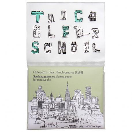 Салфетки матирующие для чувствительной кожи (сменный блок) Dinoplatz Dear Brachiosaurus TOO COOL FOR SCHOOL