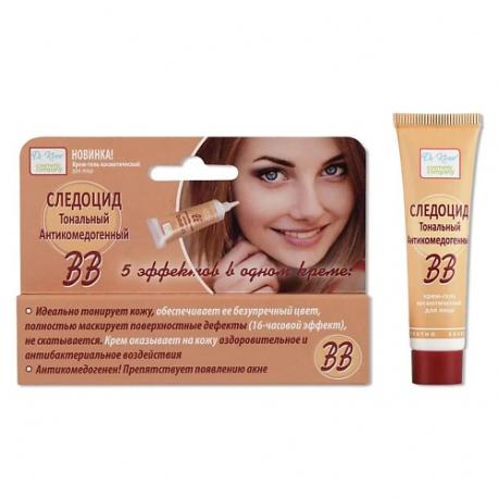 Крем гель для лица "Следоцид Тональный Антикомедогенный ВВ" Dr. Kirov Cosmetic Company