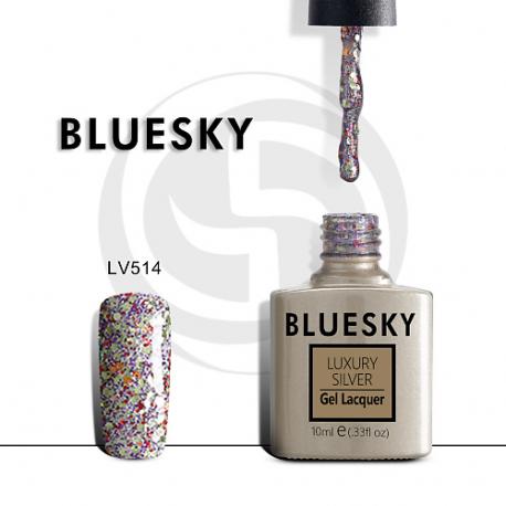 Гель-лак Luxury Silver LV555 Bluesky