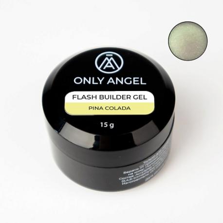 Гель светоотражающий для наращивания ногтей с хлопьями юки ONLY ANGEL
