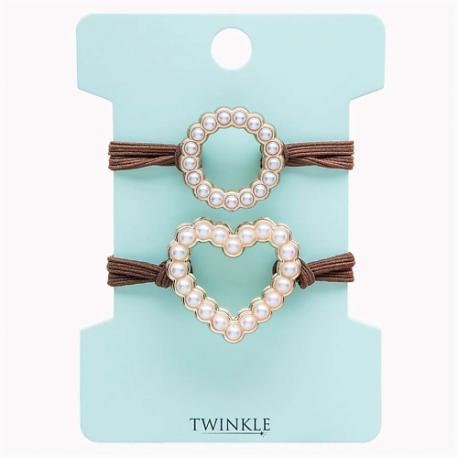 Резинки для волос CIRCLE AND HEART TWINKLE