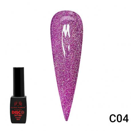 Гель лак Disco Gel Polish светоотражающий A06 Global Fashion