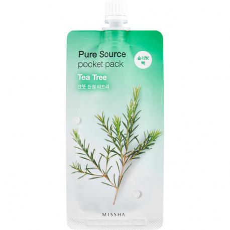 Маска кремовая ночная Pure Source с экстрактом чайного дерева 10 Missha