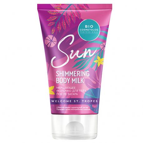 Мерцающее молочко для тела после загара серии BIO COSMETOLOG PROFESSIONAL 150 Fito косметик