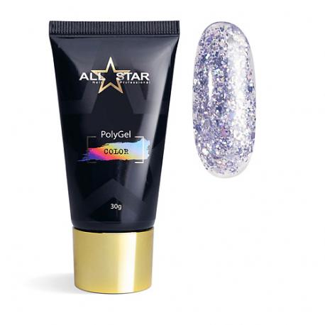 PolyGel COLOR "Black" для моделирования и укрепления ногтей ALL STAR PROFESSIONAL