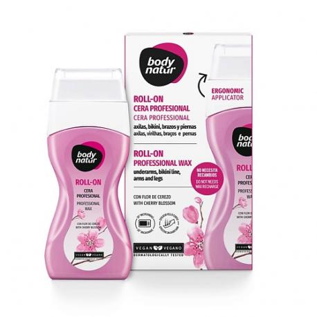Ролл - он профессиональный воск для тела с цветком черешни Roll - On Professional Wax BODY NATUR