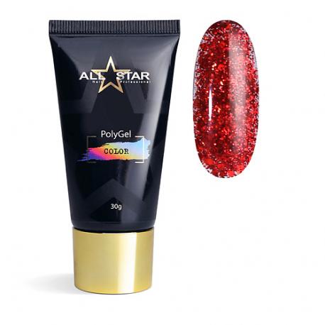 PolyGel COLOR "Black" для моделирования и укрепления ногтей ALL STAR PROFESSIONAL