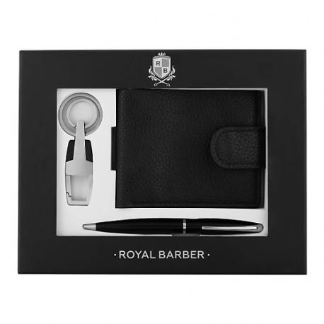 Набор аксессуаров с кошельком, ручкой и брелоком ROYAL BARBER