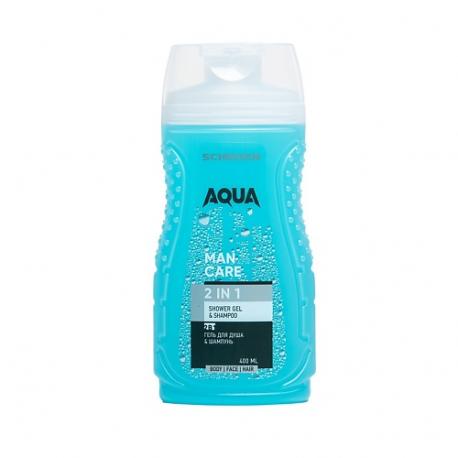 Гель для душа и шампунь 2в1, Aqua 400 SCHOGEN