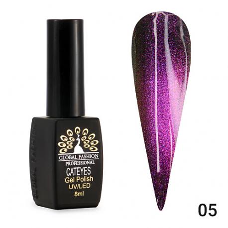 Гель лак кошачий глаз 24D Galactic  01 Global Fashion