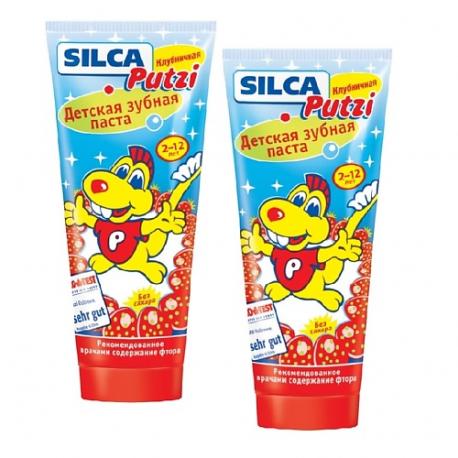 Зубная паста детская SILCA Putzi Клубничная 75 Silcamed