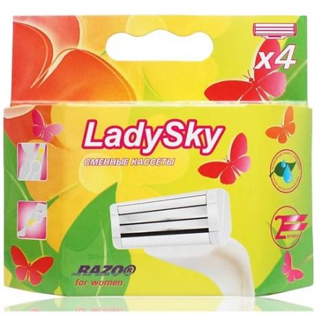 Сменные кассеты для бритвенной системы   LadySky, 2 лезвия Razo®