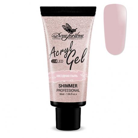 Полигель для моделирования и укрепления ногтей с шиммером Polygel Shimmer Professional Dona Jerdona