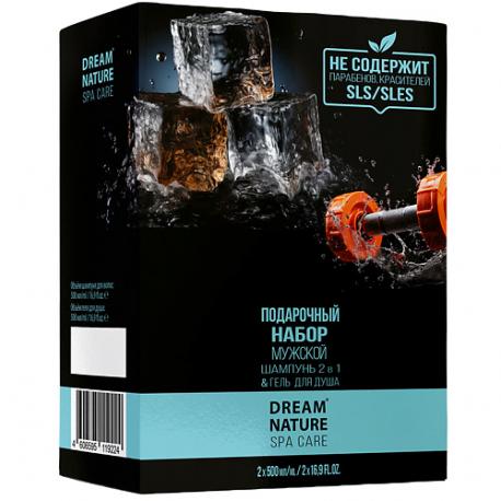 Подарочный набор мужской  SPA&Care Шампунь и гель для душа 500 DREAM NATURE