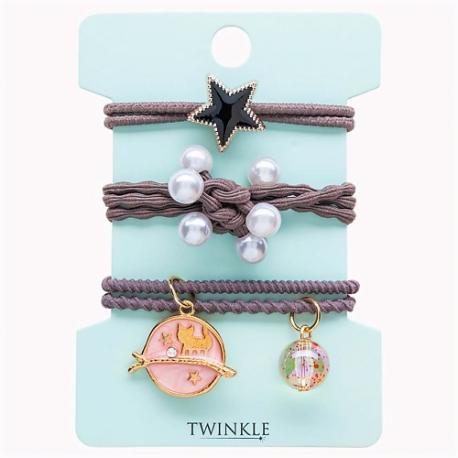 Резинки для волос GREY FANTASY TWINKLE